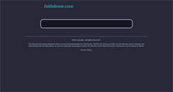 Desktop Screenshot of faithdome.com